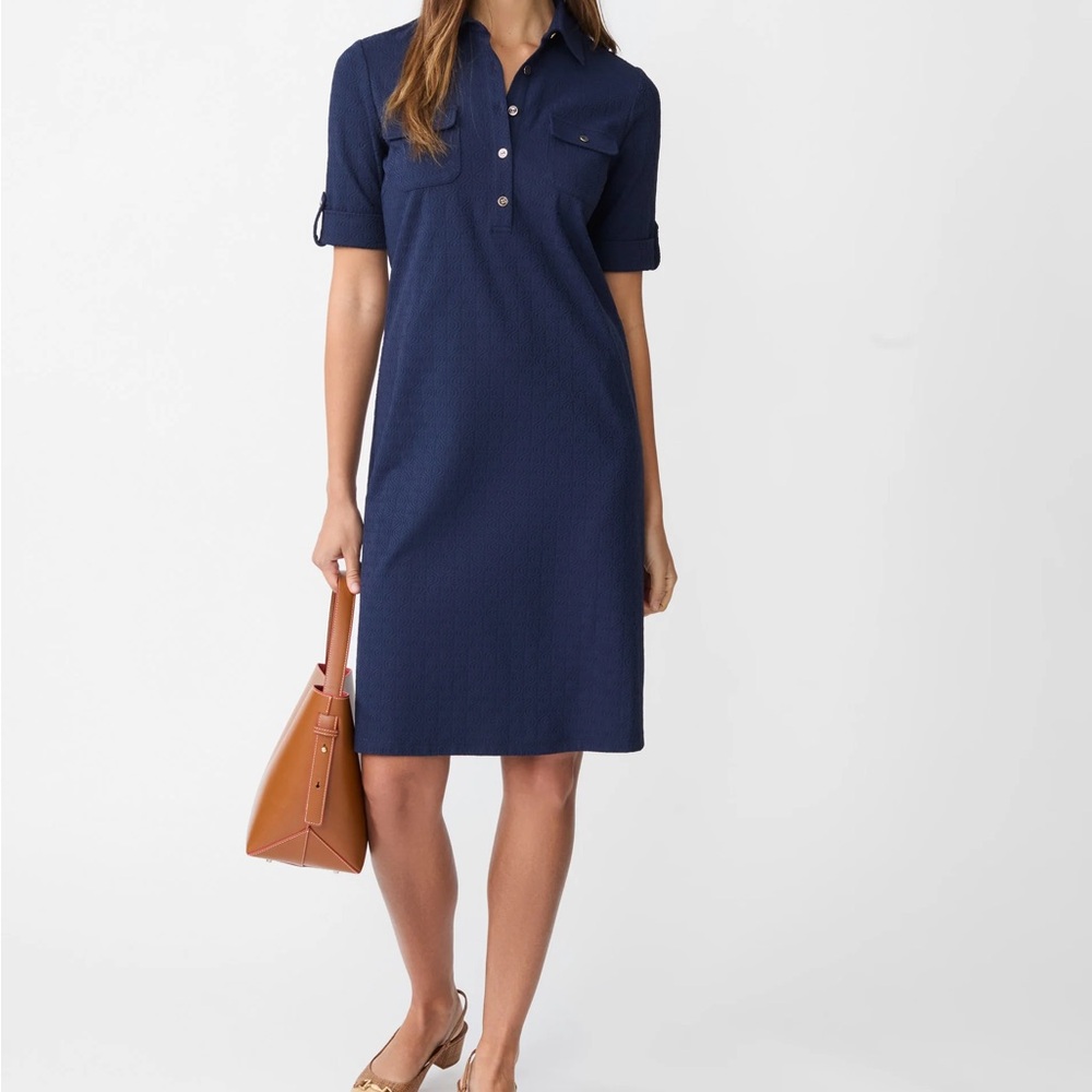 J. McLaughlin 100% Cotton Striped Riptide 3D Yolanda Dress